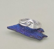 Nordform Design Ring 925 Silber Finnland Bergkristall RG 55 mattiert 90er