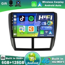 Für Subaru Forester 08-12 Autoradio Android 15 Navi GPS Car Play DAB+ QLED 128GB
