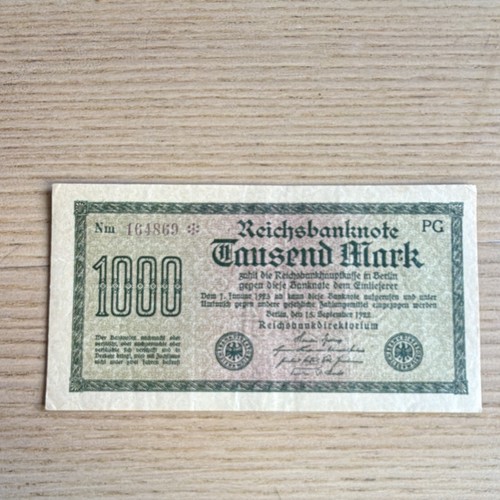 Reichsbanknote 1000 mark - reichsbanknote,