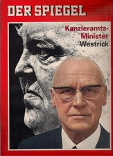 Der Spiegel  6. Juni 1966 Nr. 24 -60 Geburtstag "Kanzleramtsminister Westrick"