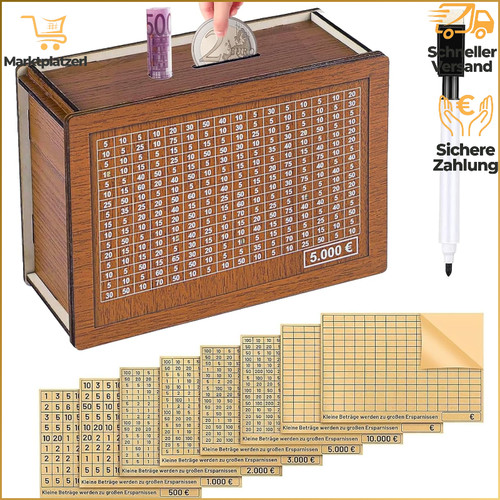 Holz spardose retro - spardose,