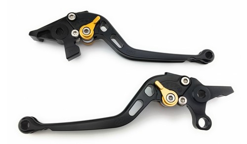 Schwarz gold lange bremshebel - gold,