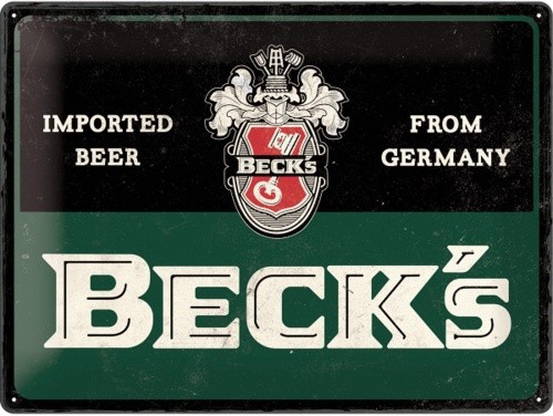 Blechschild beck - blechschild,