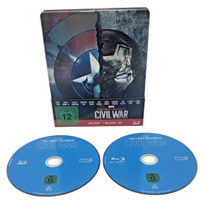 Marvel The First Avenger Civil War Captain America 3D Blu-Ray Steelbook Iron Man