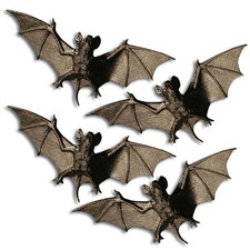 FLEDERMÄUSE Deko Halloween Karneval Fledermaus Partydeko Bat - 10cm, 4 Stück
