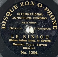 Yanic (1903) Le Biniou 78 RPM