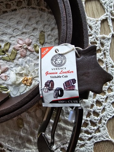 Versace echtes leder gürtel - versace,