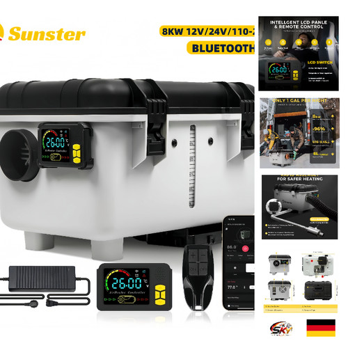 Sunster diesel heizung - diesel, 8kw