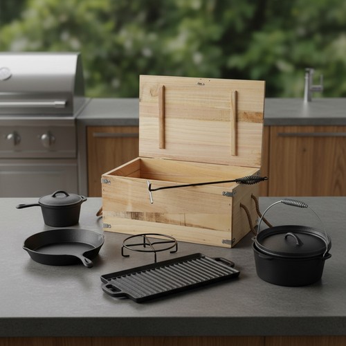 Dutch oven teilig - oven, camping