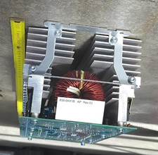 Platine mit Kühlkörper 32 x 14 x10 cm, Wiederverwendung elektronischer Bauteile