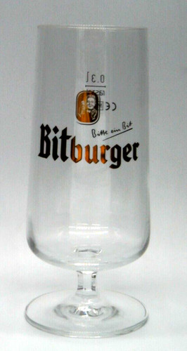 Bitburger bier glas - bitburger,