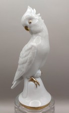 Porzellan Figur Papagei Kakadu Aelteste Volkstedter PM Adolf Oppel Art Deco