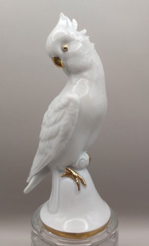 Porzellan figur papagei kakadu - porzellan,