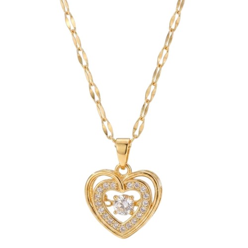 Damenkette herz gold cm - damenkette, 40