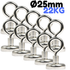 10 x Neodym Magnetösen 25 mm