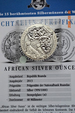 Silber 999 1unze - 1, ruanda