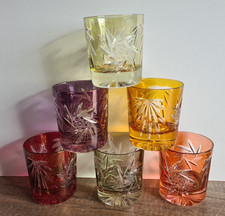 Vintage! 6 bunte Tumbler