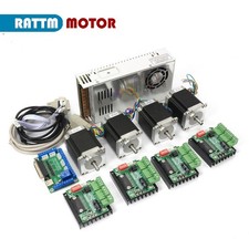 【DE】CNC Control Kit 4 Achse CNC Steuerung Nema23 Stepper Motor &TB6560 Drive