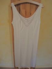 vintage, Unterkleid, -rock, Negligé, weiß, Charmeuse/Viskose, ohne Label