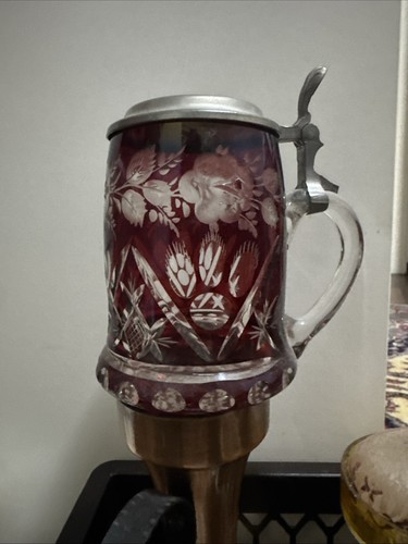 Glas krug geschliffen - krug,