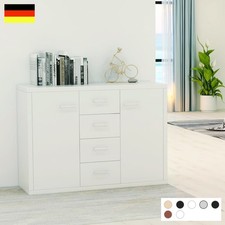 Kommode Sideboard Highboard Schrank Anrichte 2 Türen 4 Schubladen 88x30x65 cm