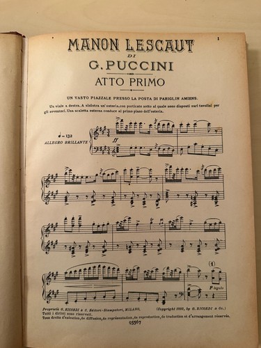 Manon lescaut puccini - manon, by