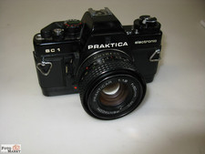 Praktica electronic BC 1 SLR Kamera Pentacon + Objektiv Prakticar 1,8/50 mm MC