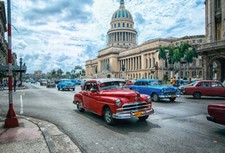 Holzschild Cuba Oldtimer