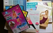 Fitness DVD  Becker Padberg Soost WW Karven Yoga Pilates Trampolin Power Maxx b