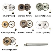 Jeans Knöpfe Nieten Mit Hand