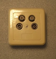 Axing SSD 4-00 SAT-Twin-Stichleitungsdose 5…2200 MHz | CATV | SAT | SAT