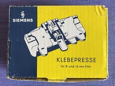 Siemens Klebepresse für 8 und 16 mm Film - neuwertig mit OVP und Anleitung