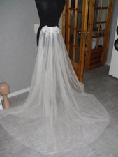 Zauberhafte Tüllschleppe f. Brautkleider einmal getragen 