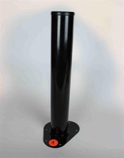 11102-00011= 1 Möbelfuß rund Ø60 H 400mm schwarz Element System Tischbein B-Ware