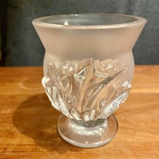 Lalique Kristallglas Vase „Saint Cloud“ mit Akanthus-Blattdekor