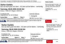 Tickets für stefan - 2,
