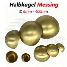 Halbkugel messing roh - halbkugel,