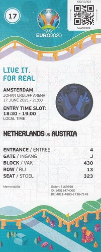 Ticket eintrittskarte euro - em,