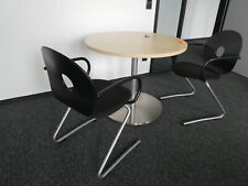 Besprechungstisch, Konferenztisch- rund, Buche/Silber Top Zustand