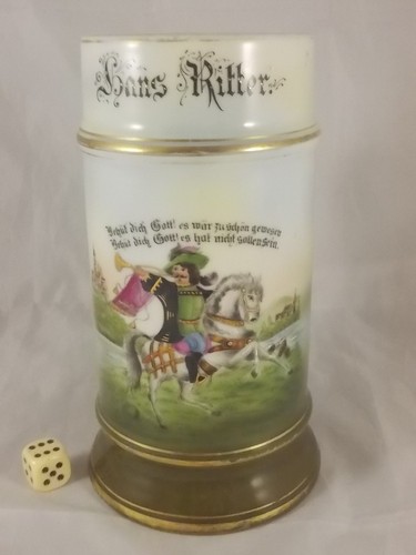 Alter porzellan bierkrug - porzellan,