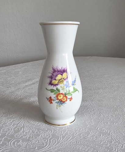 Meissen vase blumenmotiv - vase, –