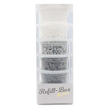 OUTLET Bügelperlen Set 3000 Stk Schwarz + Weiß – 5mm – gemischt