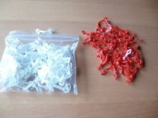 Verschlussclips weiß und rot