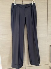 seidig glänzende Hose Anzughose * grau/anthrazid * Gr. 40 * Orsay