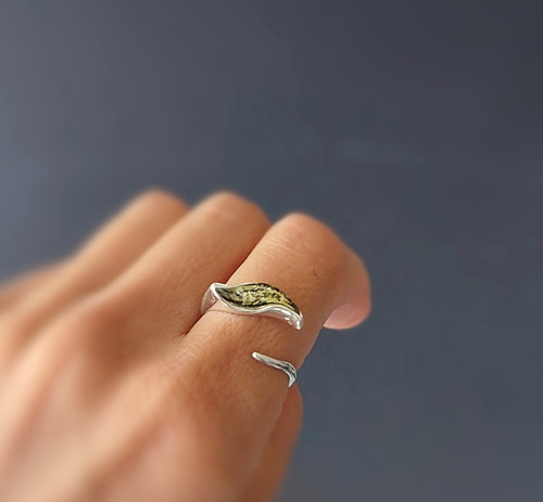 Verstellbarer ring mit grünem - verstellbarer,