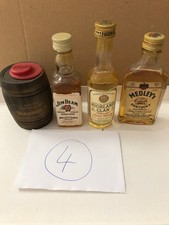 4 Flaschen Whisky Miniaturen