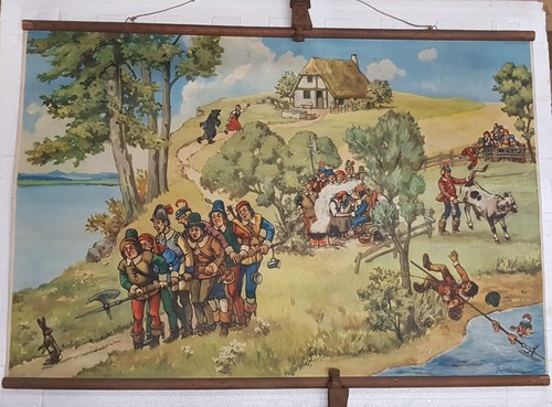 Rollkarte alt die sieben - alt,
