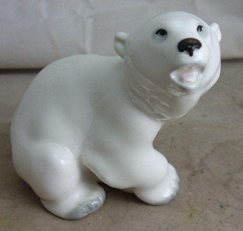 Porzellan figur bär eisbär - porzellan,