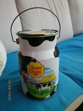 Blechdose - Eimer - Chupa Chups Schlemmerlutscher 90 er Jahre Milch Kanne 26 cm