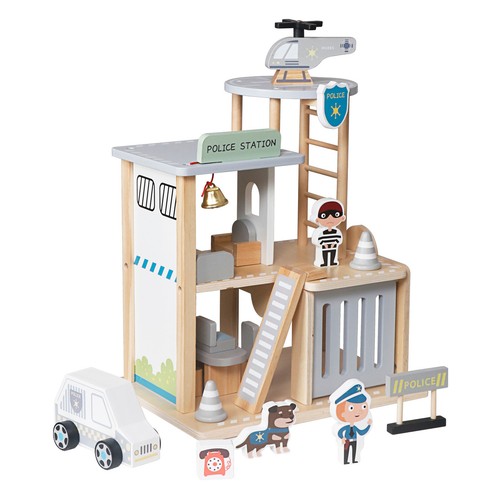 Polizeistation aus holz - polizeistation,